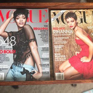 Vogue Wall Art - 2 Rihanna VOGUE covers 2012 & 2104 Vogue Wall Art - 2 Rihanna VOGUE covers 2012 & 2104
